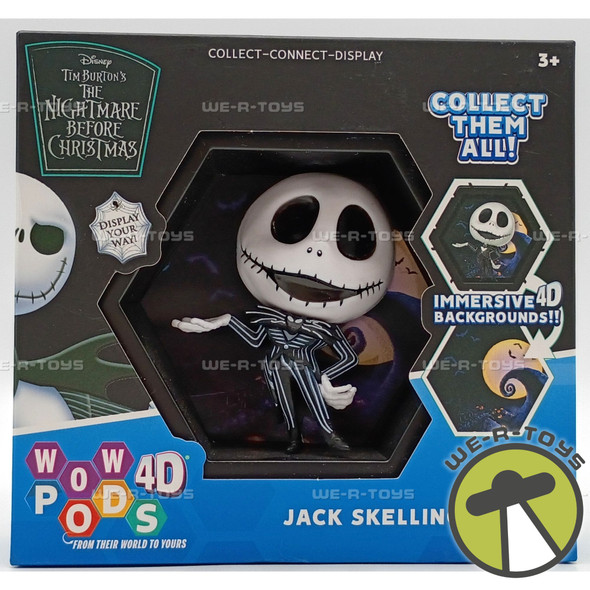 Jack Skellington Nightmare Before Christmas Wow Pods 4D Action Figure & Display