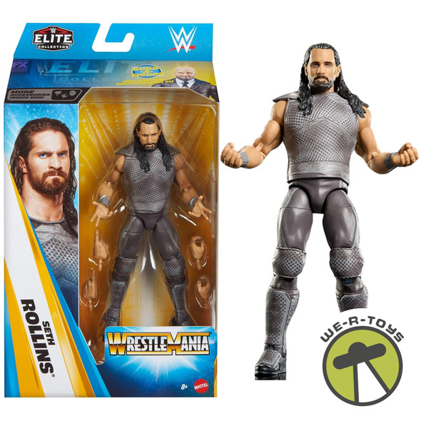 WWE Elite Collection WrestleMania Seth Rollins Figure with Sam Roberts Parts