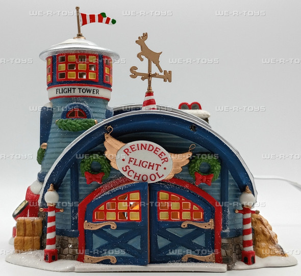 Department 56 Reindeer Flight School North Pole Series Lighted Building 56404
