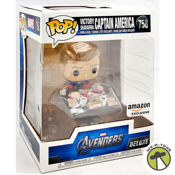 Funko POP Deluxe Marvel Avengers Victory Shawarma Captain America 758 Figure