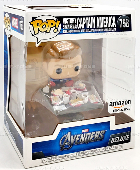 Funko POP Deluxe Marvel Avengers Victory Shawarma Captain America 758 Figure