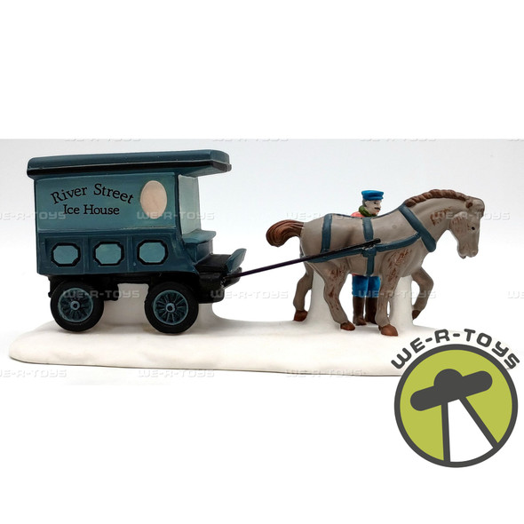 Department 56 River Street Ice House Cart Village Porcelain Accessory #5959-5