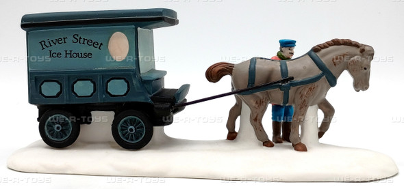 Department 56 River Street Ice House Cart Village Porcelain Accessory #5959-5