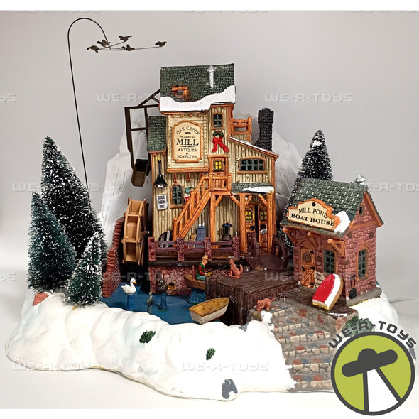 Lemax Oak Creek Grist Mill 2003 Set of 2 Lighted & Animated Building #36321