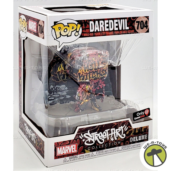 Funko POP Deluxe Marvel Street Art Collection Daredevil 704 Bobble Head Figure