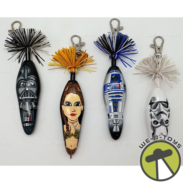 Star Wars From Series 1 & 2 Kooky Pen Collectible Keychains2009 Lot of 4