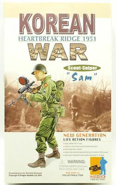 New Life Action Figures Korean War Heartbreak Ridge 1951 Scout Sniper Sam Dragon