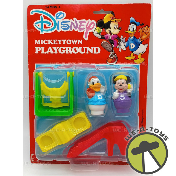 Disney Mickeytown Playground Mickey & Donald Duck Playset No. 6372B Mattel