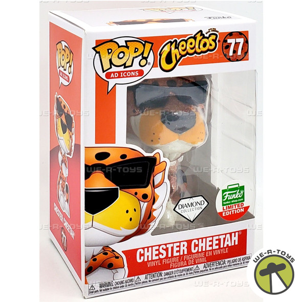 Funko POP Ad Icons Cheetos Chester Cheetah 77 Diamond Collection Vinyl Figure