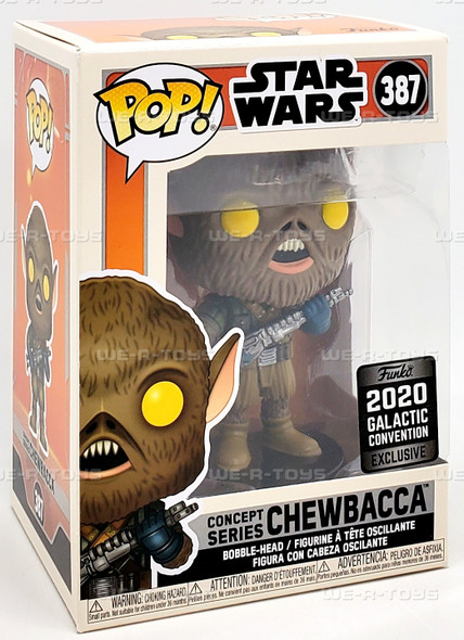 Funko POP Star Wars Concept Series Chewbacca 387 Vinyl Bobble Head Figure