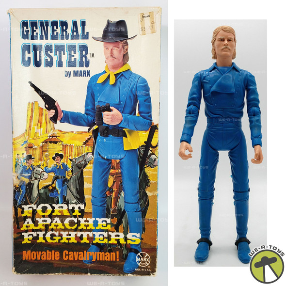 General Custer Marx Fort Apache Fighters Movable Cavalryman Action Figure 1968