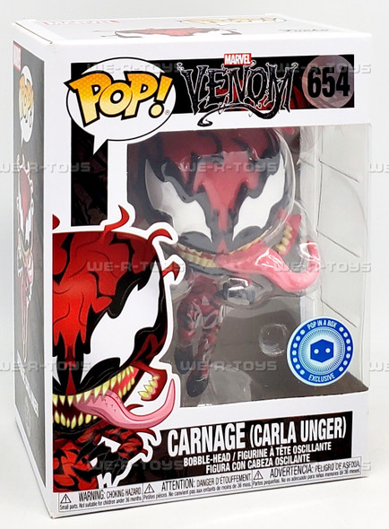 Funko POP Marvel Venom Carnage Carla Unger 654 Vinyl Bobble Head Figure