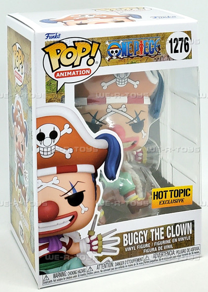 Funko POP One Piece 1276 Buggy The Clown Sticker Special Edition Figure