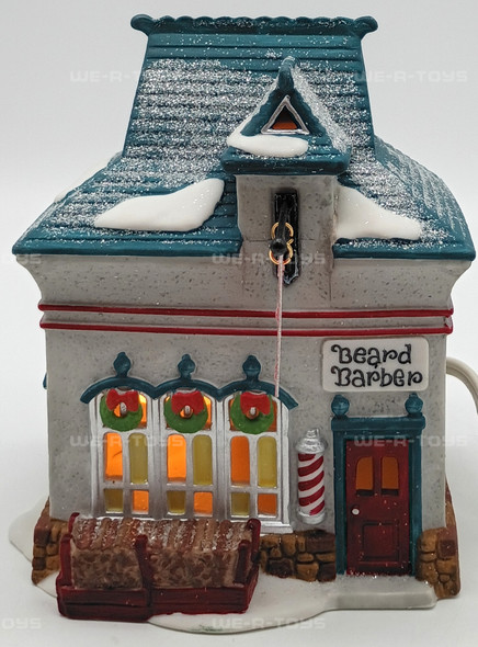 Department 56 Beard Barber Shop North Pole Series Lighted Building 5634-0