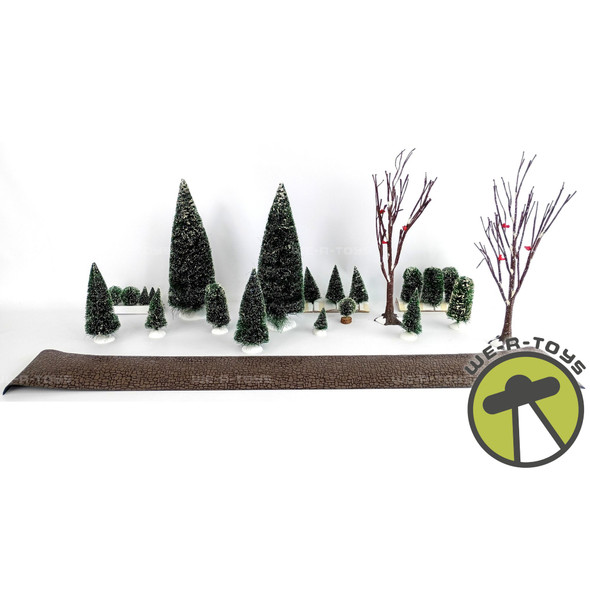 Department 56 Village Landscape 22 Piece Set of Trees Accessories 52600