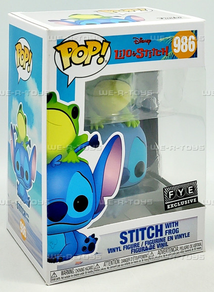 Funko POP Disney Lilo and Stitch Stitch with Frog 986 Vinyl Figure