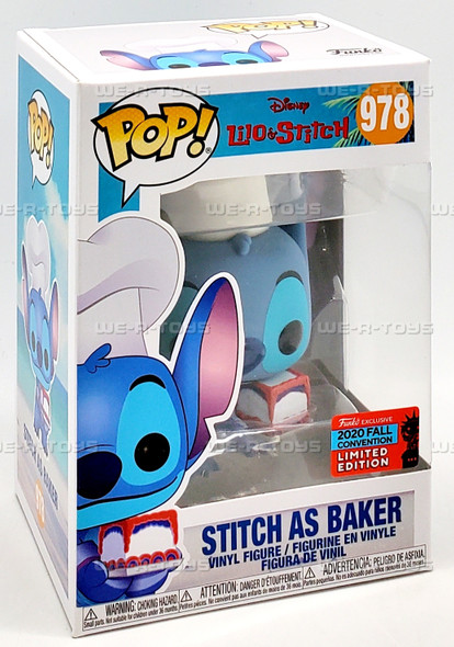 Funko POP Disney Lilo & Stitch 978 Stitch as Baker Vinyl Figure