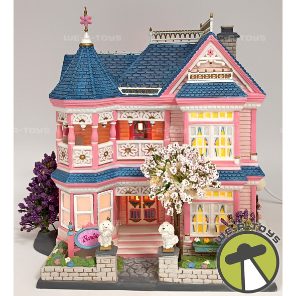 Department 56 Barbie Dream House 2002 Set of 2 Lighted Building 56.59087