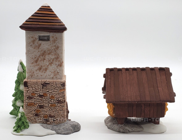 Department 56 Silo and Hay Shed Set of 2 Dickens Village Series #59501U