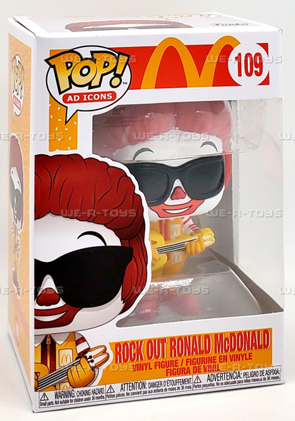 Funko POP Ad Icons McDonald's Rock Out Ronald McDonald 109 Vinyl Figure