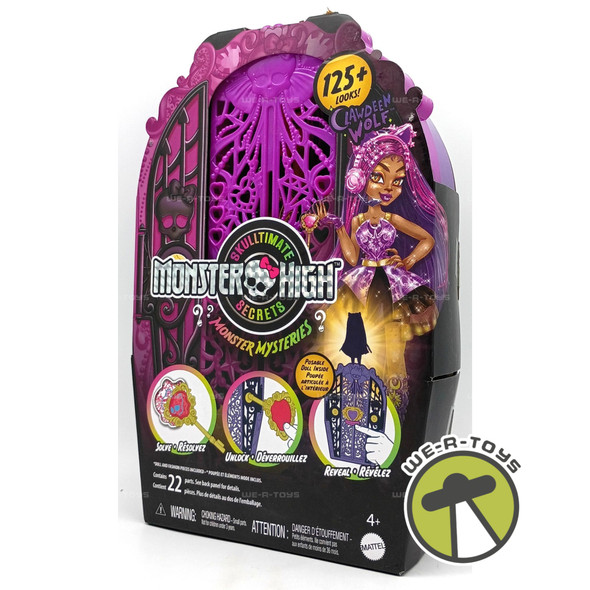 Clawdeen Wolf Monster High Skulltimate Secrets Monster Mysteries Doll & Playset