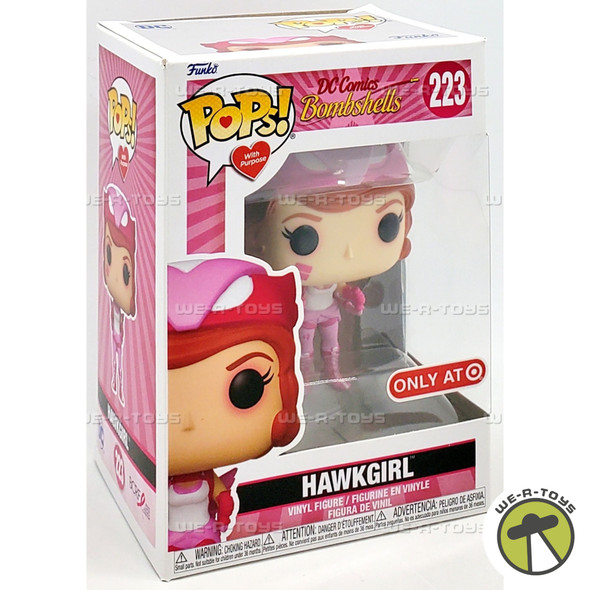 Funko POP DC Comics Bombshells Breast Cancer Awareness Hawkgirl 223 Vinyl Figure