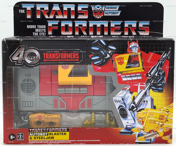 Transformers 40th Anniversary Autobot Blaster & Steeljaw Action Figures #F8619