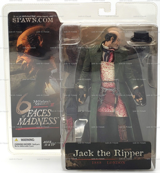 McFarlane's Monsters III Jack the Ripper Action Figure 6 Faces of Madness 2004