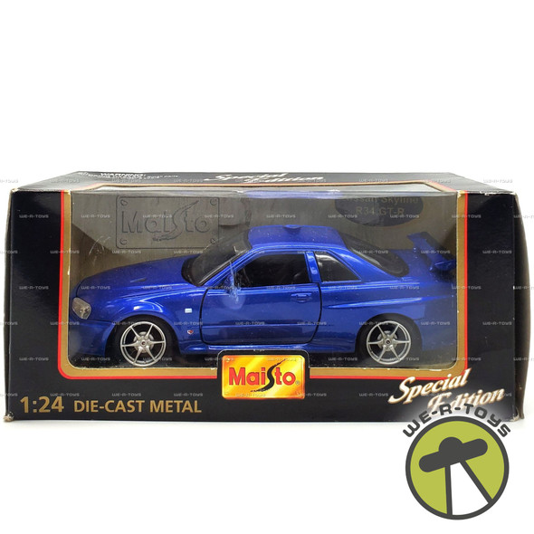 Maisto Nissan Skyline R34 GT-R 1:24 Die-Cast Scale Vehicle #31235