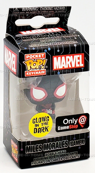 Funko Pocket POP Keychain Miles Morales Gamer Bobble Head Figurine