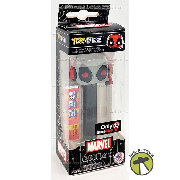 Funko POP Pez Marvel Deadpool Gamer Grey Red and Black Candy Dispenser 43712