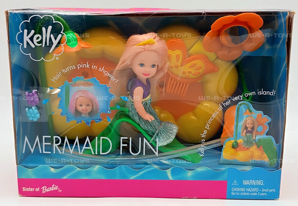 Mermaid Fun Kelly Sister of Barbie Doll Playset & Doll 2001 Mattel #52885