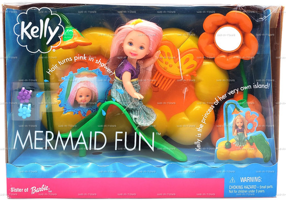 Mermaid Fun Kelly Sister of Barbie Doll Playset & Doll 2001 Mattel #52885