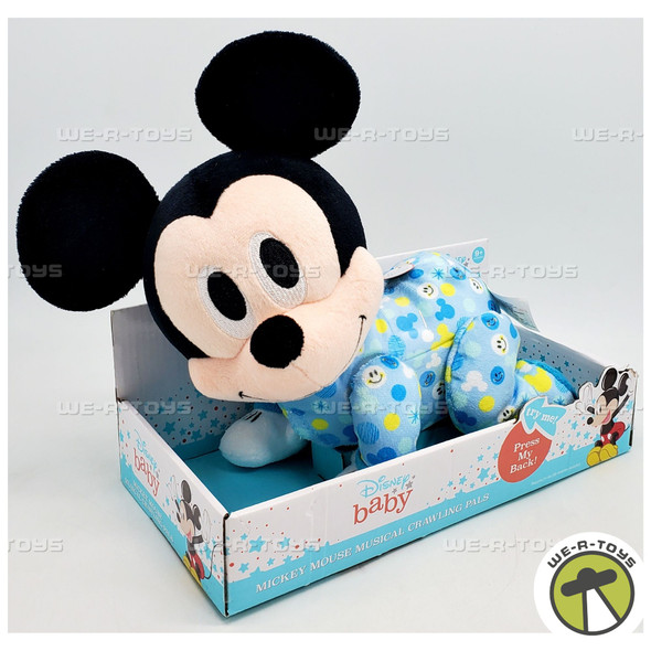 Disney Baby Mickey Mouse Musical Crawling Pals Plush Just Play 12136