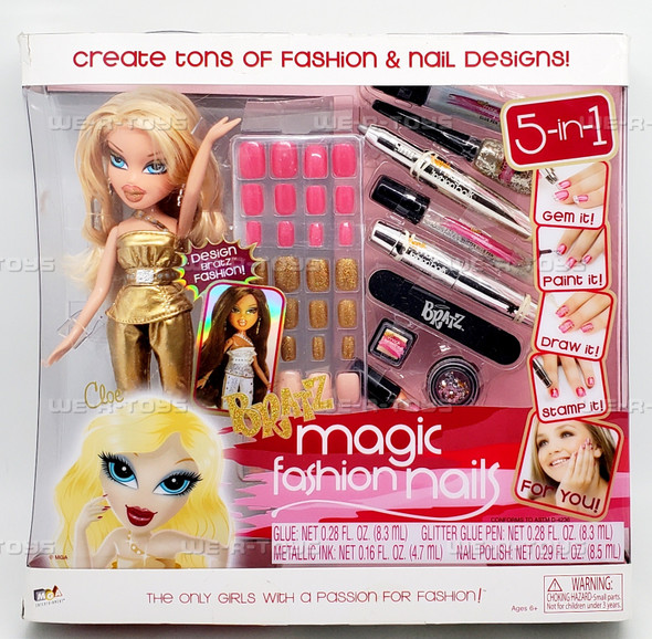 Bratz Magic Fashion Nails Cloe Doll and Accessories MGA Entertainment 368540