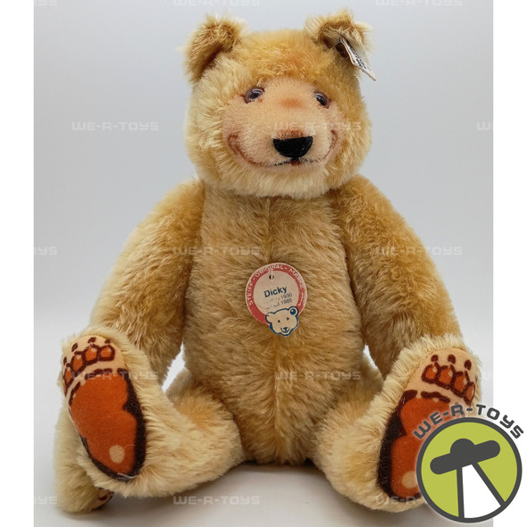 Steiff Original Dicky Mohair Bear 10" Plush 1930 Reproduction 015803 Dated 1985