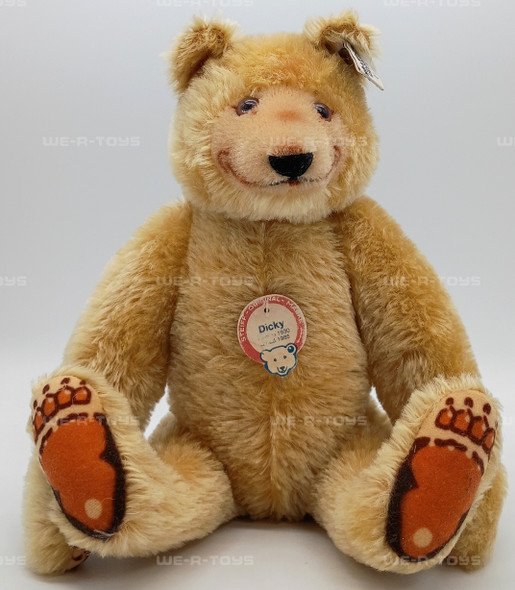 Steiff Original Dicky Mohair Bear 10" Plush 1930 Reproduction 015803 Dated 1985