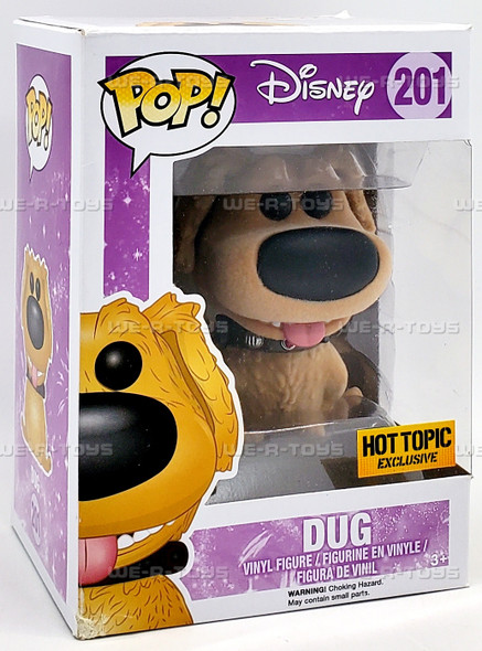 Funko POP Disney UP Dug 201 Vinyl Figure Hot Topic Exclusive