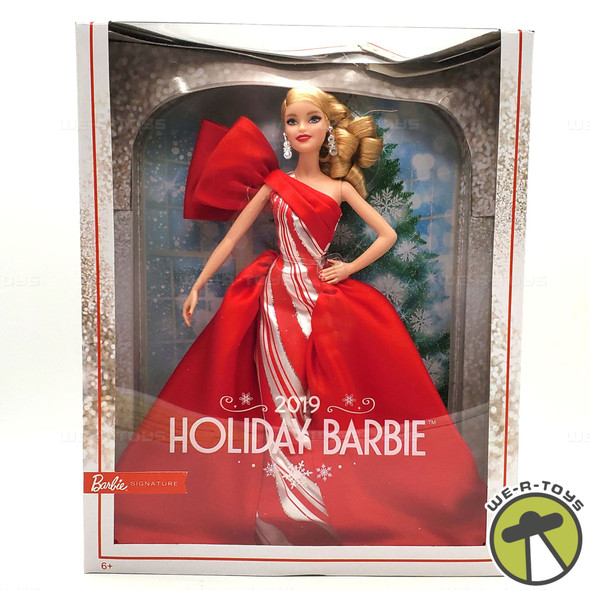 Barbie Signature 2019 Holiday Barbie Doll Blonde Mattel #FXF01