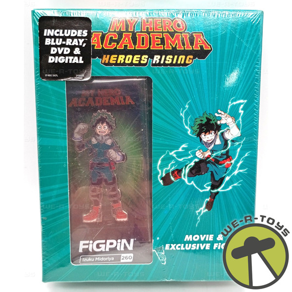 My Hero Academia Heroes Rising Izuku Midoriya 260 Figpin & 2020 Movie Set #10343