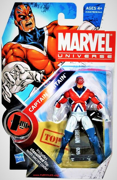 Marvel Universe 3.75" Captain Britain Action Figure 026 Series 2 Hasbro #21310