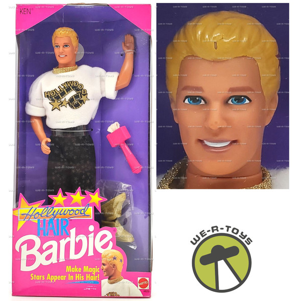 Barbie Hollywood Hair Ken Doll Magic Stars Appear in Hair 1992 Mattel #4829