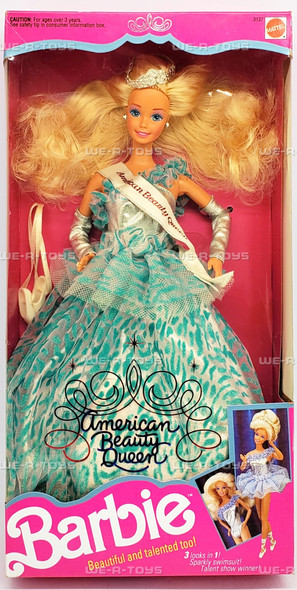 American Beauty Queen Barbie Doll 1991 Mattel #3137