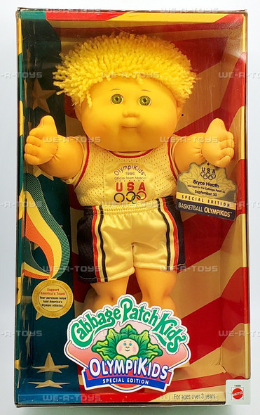 Cabbage Patch Kids Olypikids Blond Hair Boy Baby Doll 1995 Mattel 14598