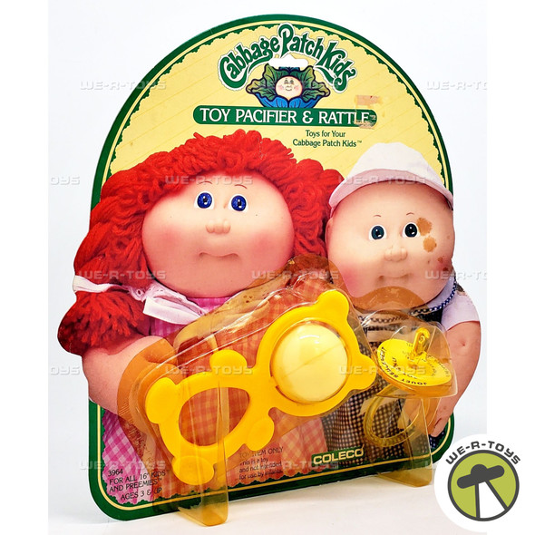 Cabbage Patch Kids Toy Pacifier and Rattle 1984 Coleco 04547