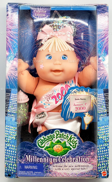 Cabbage Patch Kids Millenium Celebration Blonde Baby Doll 1999 Mattel 23109