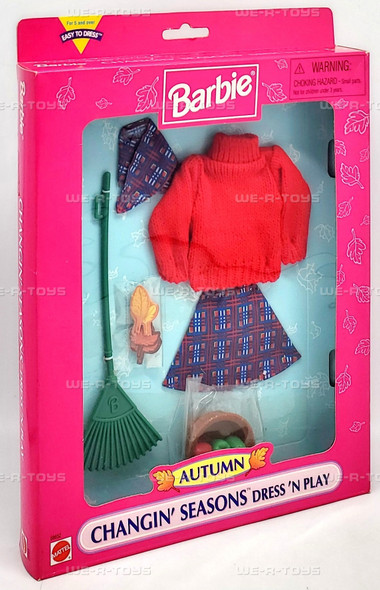 Autumn Changin' Seasons Dress 'n Play Barbie Fashion Set 1997 Mattel 68652