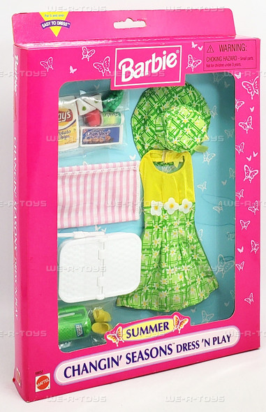 Summer Changin' Seasons Dress 'n Play Barbie Fashion 1997 Mattel 68652