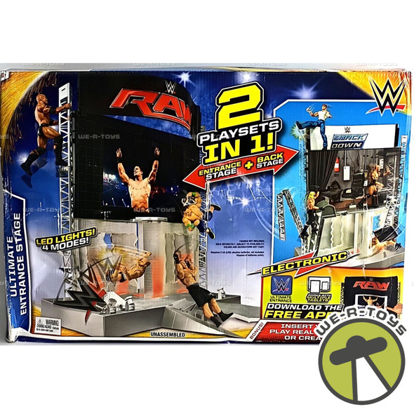 WWE Raw Smack Down Ultimate Entrance & Back Stage Playset 2015 Mattel CMJ78