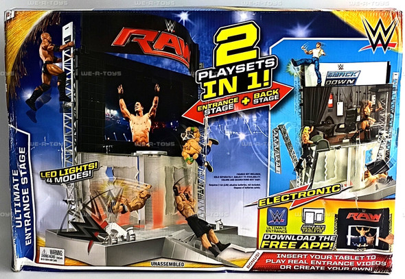 WWE Raw Smack Down Ultimate Entrance & Back Stage Playset 2015 Mattel CMJ78